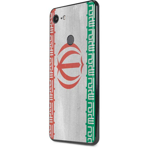 Iran Flag Distressed Google Pixel 3 XL Skin